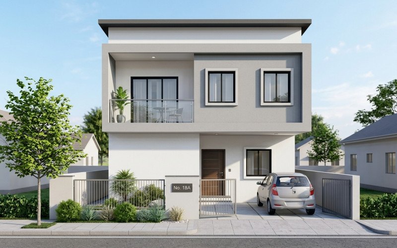 Simple Modern 2BHK House Elevation Design | Budget Friendly Exterior